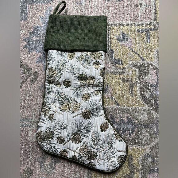 Simple Pinecone  Branch Stocking - Picture 1 of 6